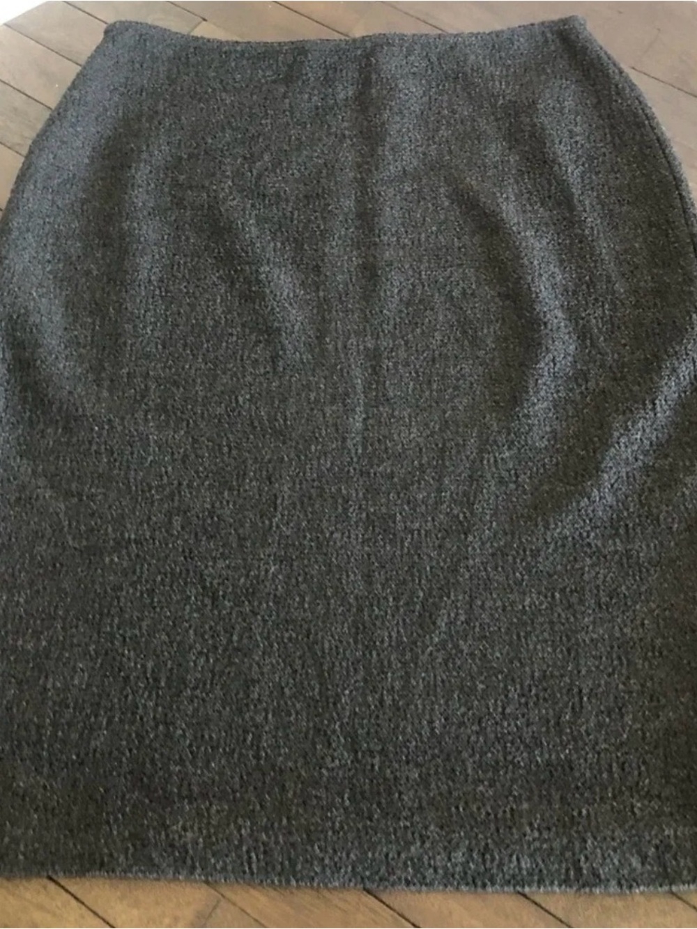 St. John Charcoal Knit Pencil Skirt